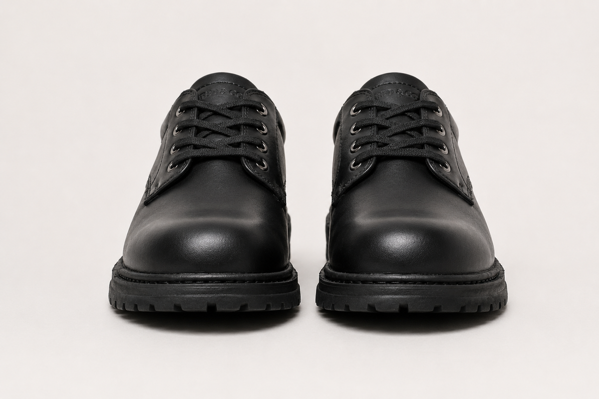 FRED & CO Classic Leather School Shoes