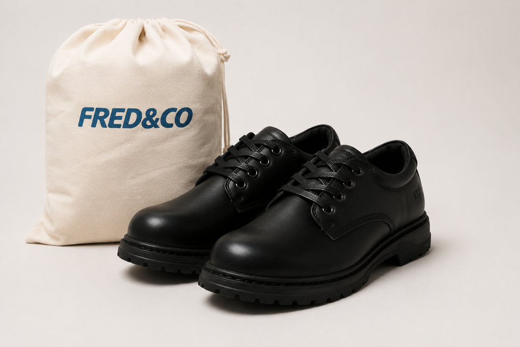 FRED & CO Classic Leather School Shoes